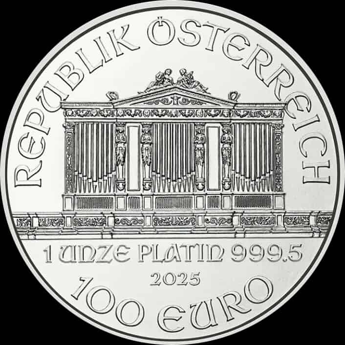 Wiedeński Filharmonik 1 uncja platyny 2025 - image 2