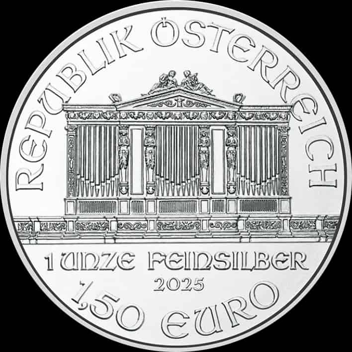 Wiedeński Filharmonik 1 uncja srebra 2025 - image 2