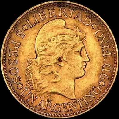 Złota Moneta Argentyna 5 Pesos - image 1