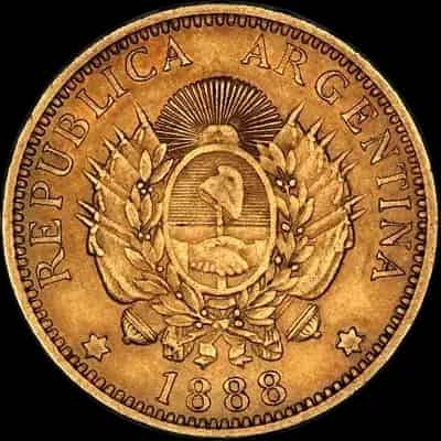 Złota Moneta Argentyna 5 Pesos - image 2