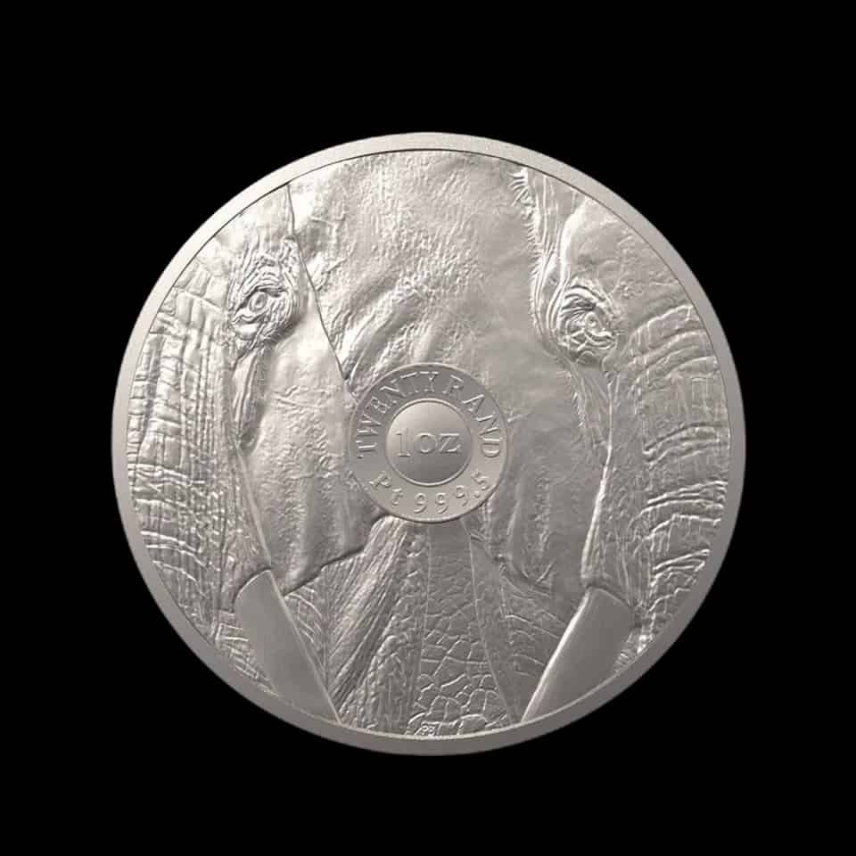 Big Five Słoń 1 uncja platyny 2023 - image 2