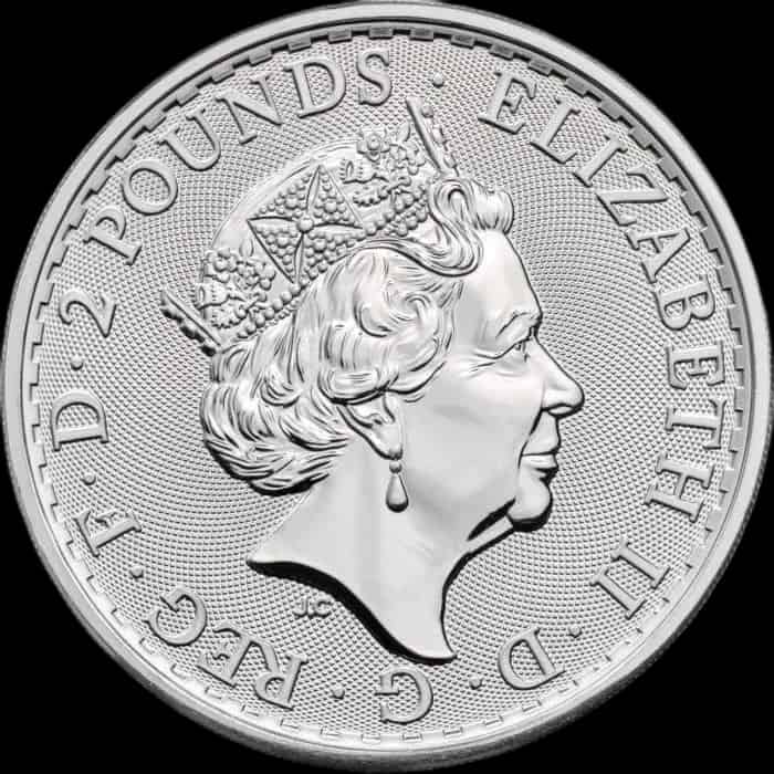 Britannia Królowa Elżbieta II 1 uncja srebra 2023 - image 2