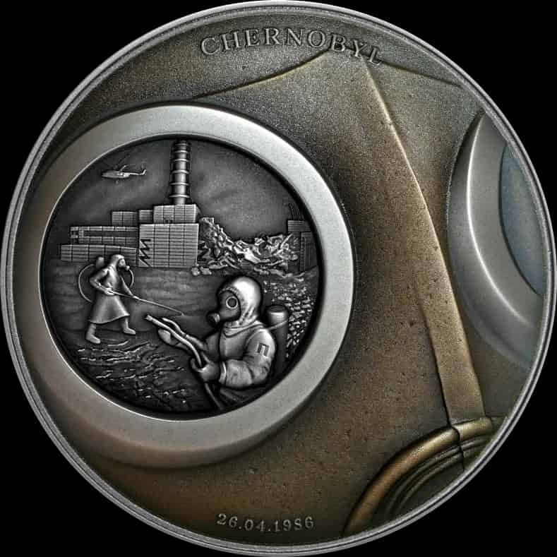 Ludzkie Tragedie - Czarnobyl 2 uncje Srebra 2021 High Relief - image 1