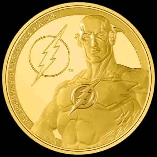 Niue: DC Comics - The Flash 1/4 uncji Złota 2022 Proof - image 1