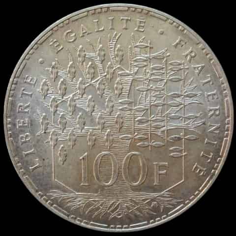 Srebrna Moneta Francja 100 Franków Różne Roczniki - image 2