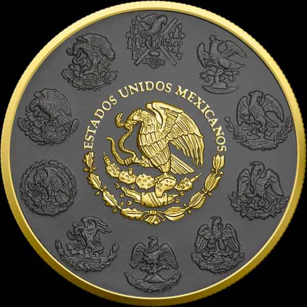 Mexican Libertad 1 uncja srebra 2024 Golden Ring - image 2