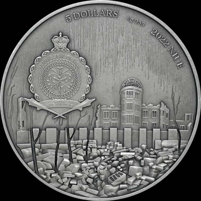 Ludzkie Tragedie - Hiroszima 2 uncje Srebra 2022 High Relief - image 2