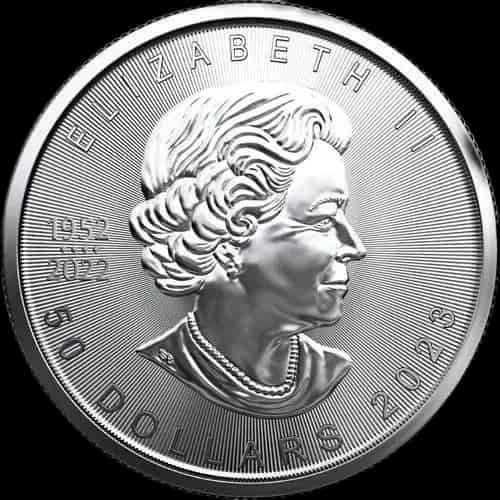 Kanadyjski Liść Klonowy 1 uncja platyny 2023 - image 2