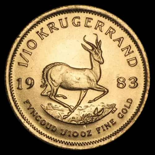 Krugerrand 1/10 uncji złota 1983 - image 1