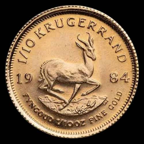 Krugerrand 1/10 uncji złota 1984 - image 1