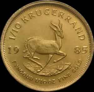 Krugerrand 1/10 uncji złota 1985 - image 1