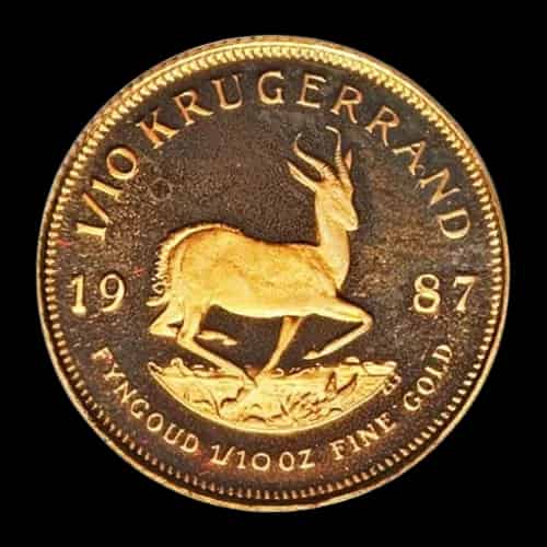 Krugerrand 1/10 uncji złota 1987 - image 1