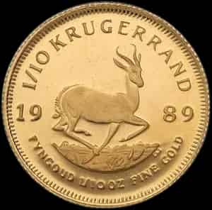 Krugerrand 1/10 uncji złota 1989 - image 1