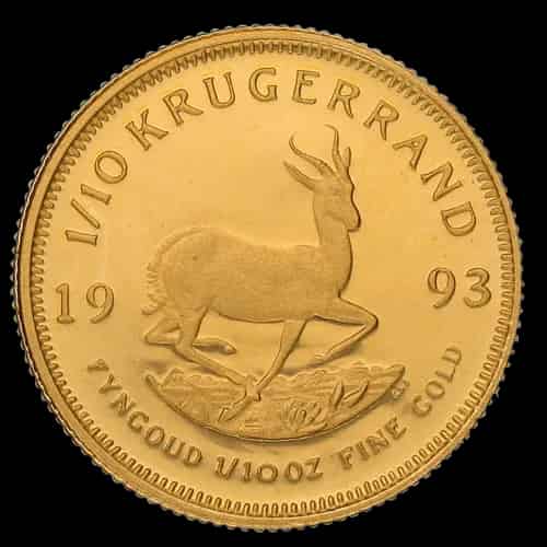 Krugerrand 1/10 uncji złota 1993 - image 1
