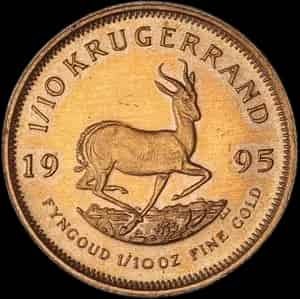 Krugerrand 1/10 uncji złota 1995 - image 1
