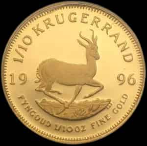 Krugerrand 1/10 uncji złota 1996 - image 1