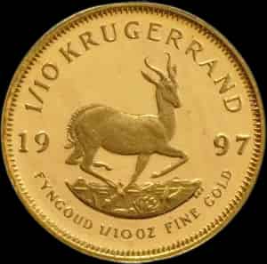 Krugerrand 1/10 uncji złota 1997 - image 1