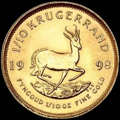 Krugerrand 1/10 uncji złota 1998 - image 1