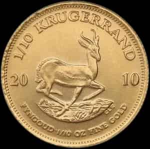 Krugerrand 1/10 uncji złota 2010 - image 1