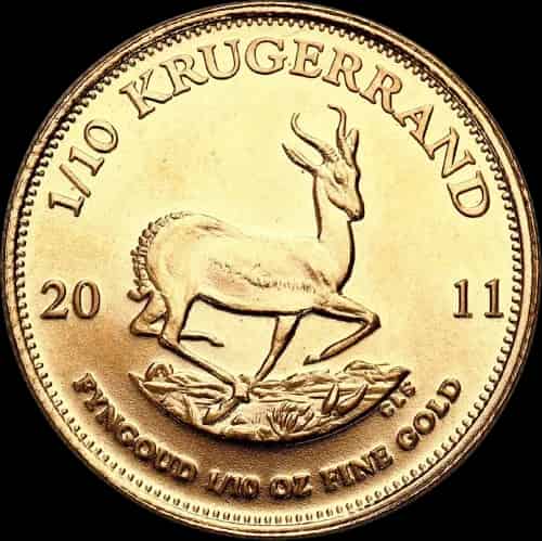 Krugerrand 1/10 uncji złota 2011 - image 1