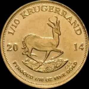 Krugerrand 1/10 uncji złota 2014 - image 1