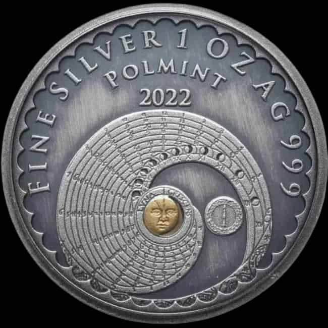 Luna Antique Gold 1 uncja srebra 2022 - image 2