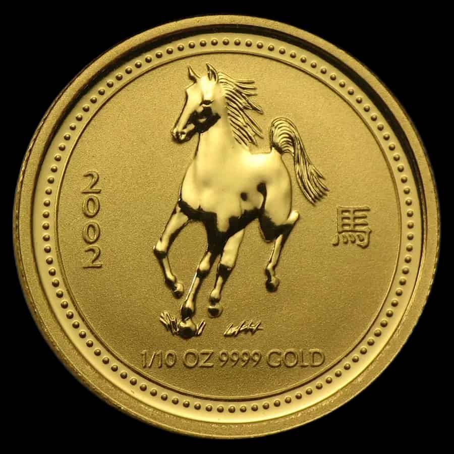 Lunar I Rok Konia 1/10 uncji złota 2002 - image 1