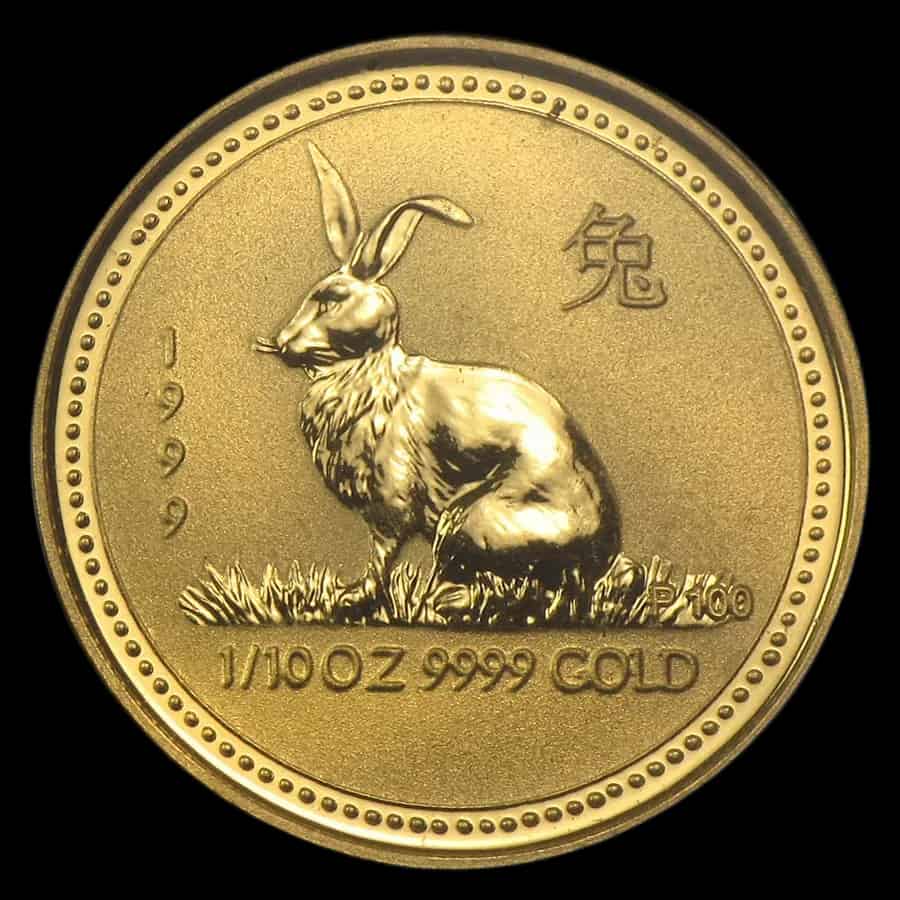 Lunar I Rok Królika 1/10 uncji złota 1999 - image 1