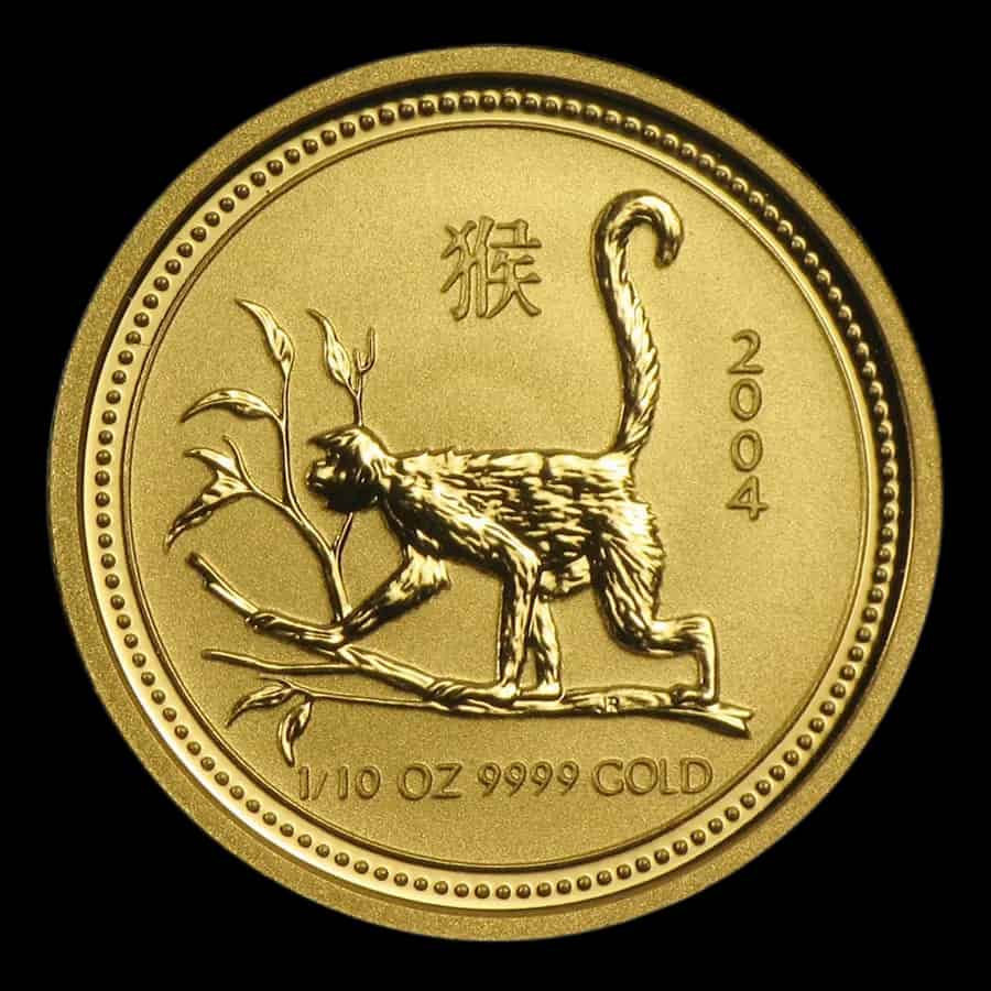 Lunar I Rok Małpy 1/10 uncji złota 2004 - image 1
