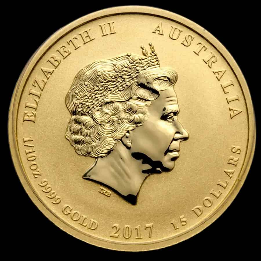 Lunar II Rok Koguta 1/10 uncji złota 2017 - image 2