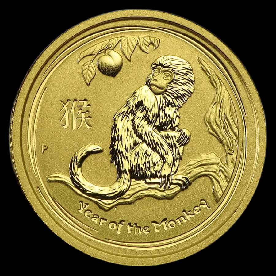 Lunar II Rok Małpy 1/10 uncji złota 2016 - image 1