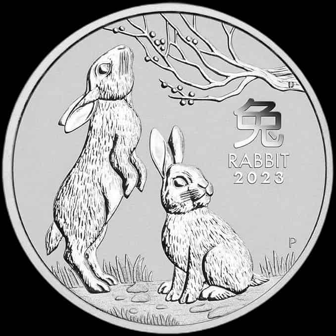 Lunar III Rok Królika 2 uncje srebra 2023 - image 1