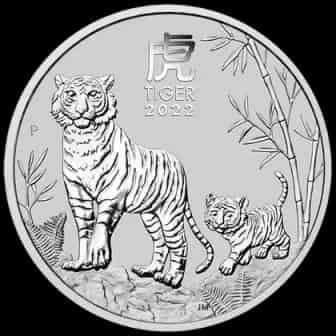 Lunar III Rok Tygrysa 1 uncja srebra 2022 - image 1