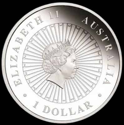 Lunar Rok Koguta 1 uncja srebra 2017 Proof Opal - image 2