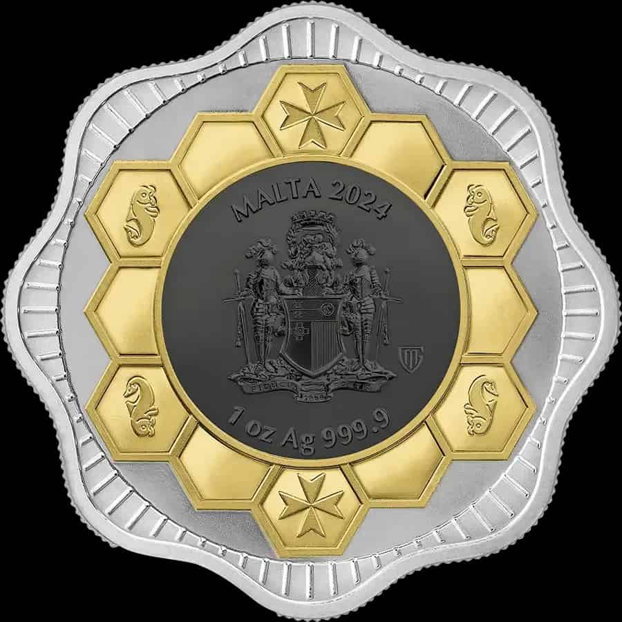 Malta Maltese Bee Pszczoła 1 uncja srebra 2024 - image 2