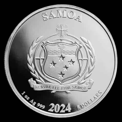 Samoa: Monopoly 1 uncja srebra 2024 - image 2