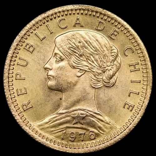Złota Moneta Chile 20 Pesos - image 2