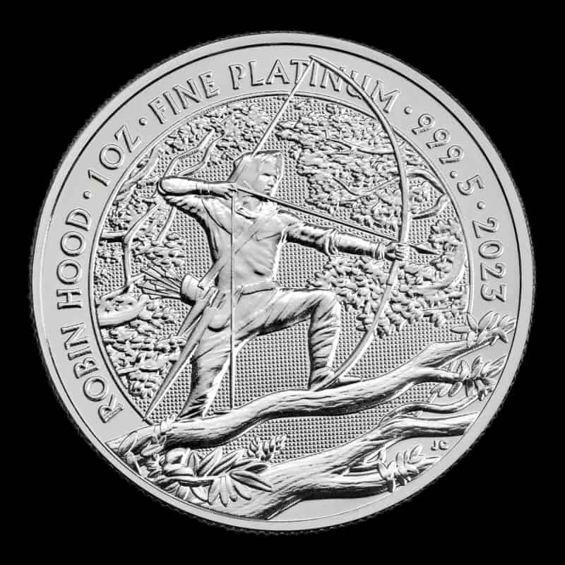 Mity i Legendy Robin Hood 1 uncja Platyny 2023 - image 1