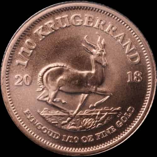 Krugerrand 1/10 uncji złota 2018 - image 1