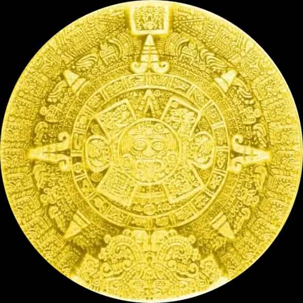 Aztec Sun Stone Stacker 1000g srebra Gilded - image 1
