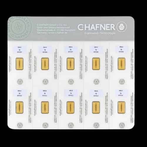 Sztabka 10x2g złota Smart Pack C.Hafner - image 2