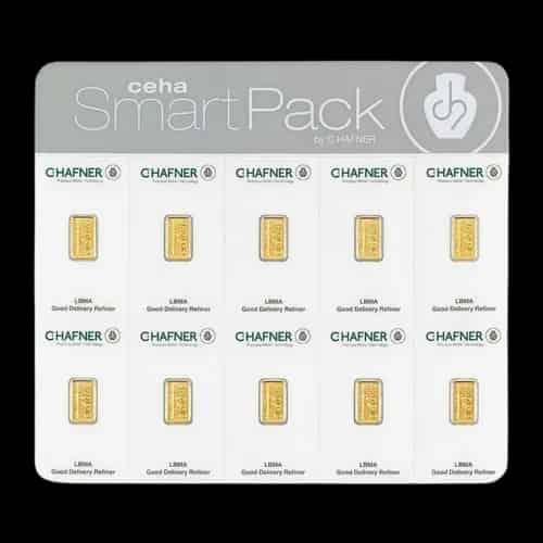Sztabka 10x2g złota Smart Pack C.Hafner - image 1