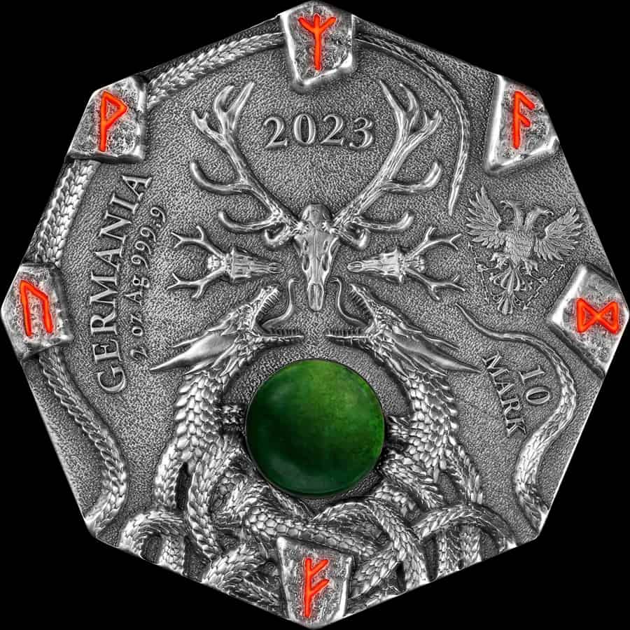 Seeress Witchcraft 2 uncje srebra 2023 Ultra High Relief - image 2
