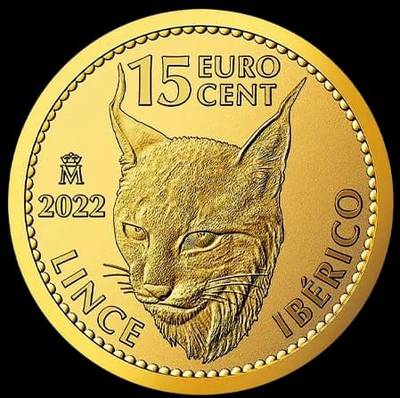 Hiszpański Ryś Iberyjski 1/10 uncji złota 2021 - Front