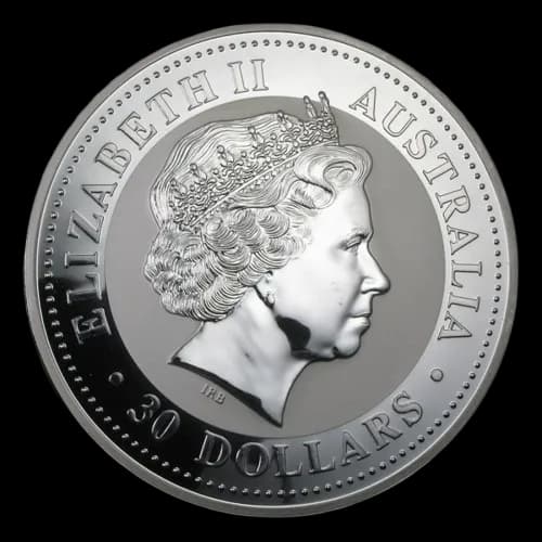 Kookaburra 1000g srebra 2005 - Back