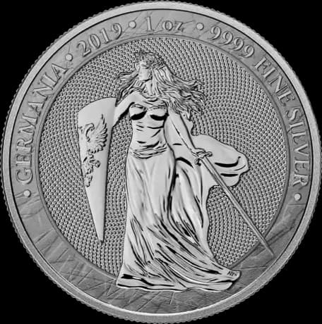 Germania 1 uncja Srebra 2019 - Front