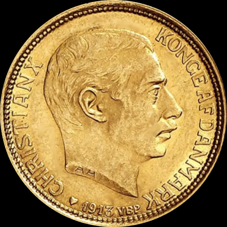 10 Koron Duńskich Christian X - Front
