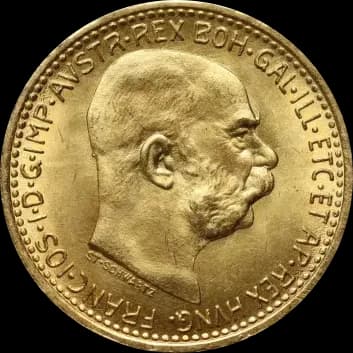 10 Koron Austriackich Nowe Bicie - Front