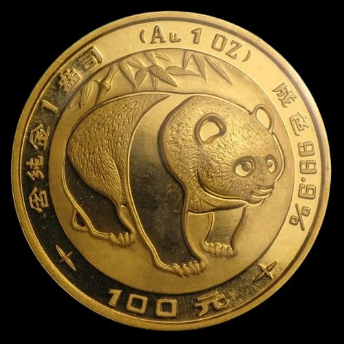 Chińska Panda 1 uncja złota 1983 - Front