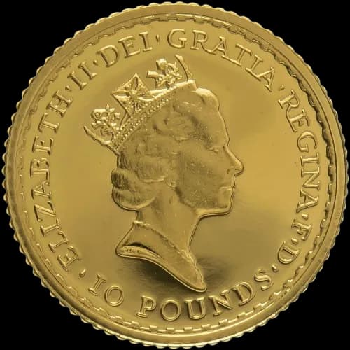 Britannia 1/10 uncji Złota 1990 - Back